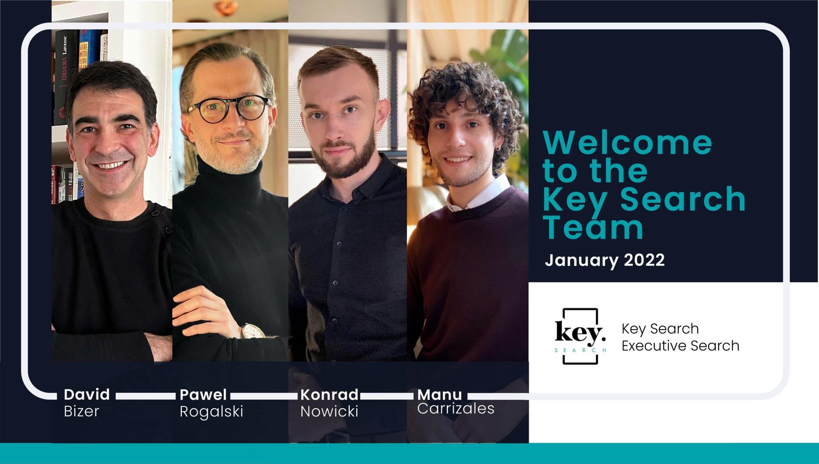 Congratulations__Welcome David, Pawel, Konrad and Manu