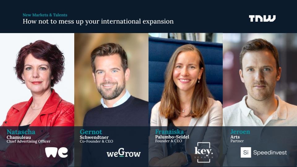 TNW - KeySearch & WeGrow - SpeedInvest and WeTransferSpeakers